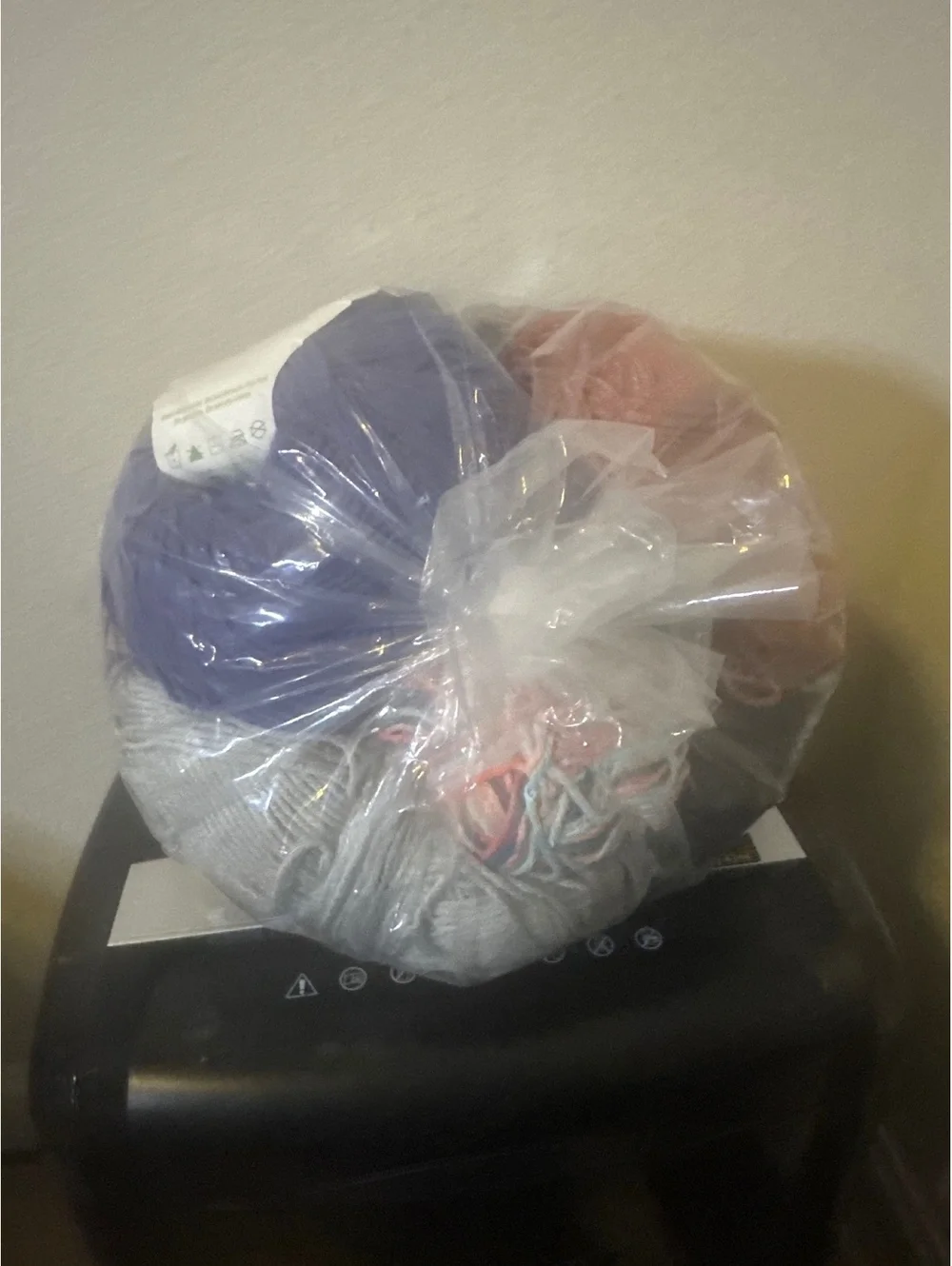 Mixed Yarn Lot in Sealed Clear Bag Loops & Threads Eco-Brights Assorted Colors